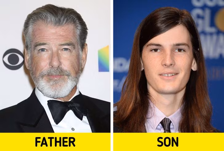 Pierce Brosnan và con trai Dylan Brosnan.