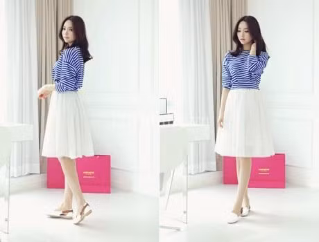 Chan vay xoe ket hop voi ao gi la dep nhat? - Anh 1