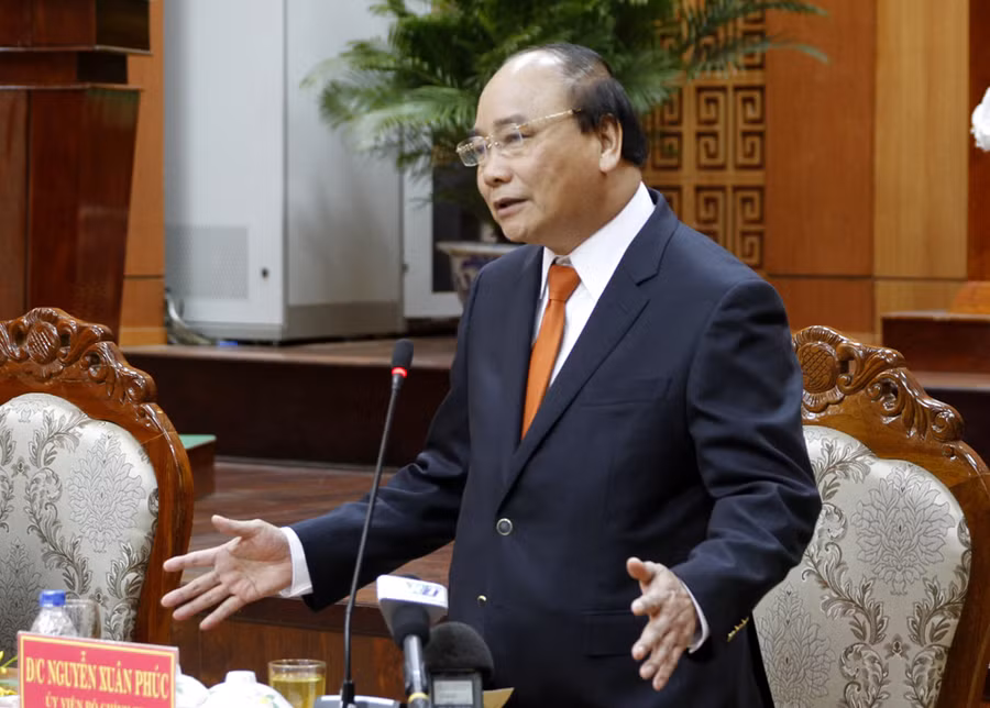 Thủ tướng Nguyễn Xuân Phúc thăm, chúc tết Đảng bộ, chính quyền và nhân dân Quảng Nam.- Ảnh: VGP/Hồng Hạnh