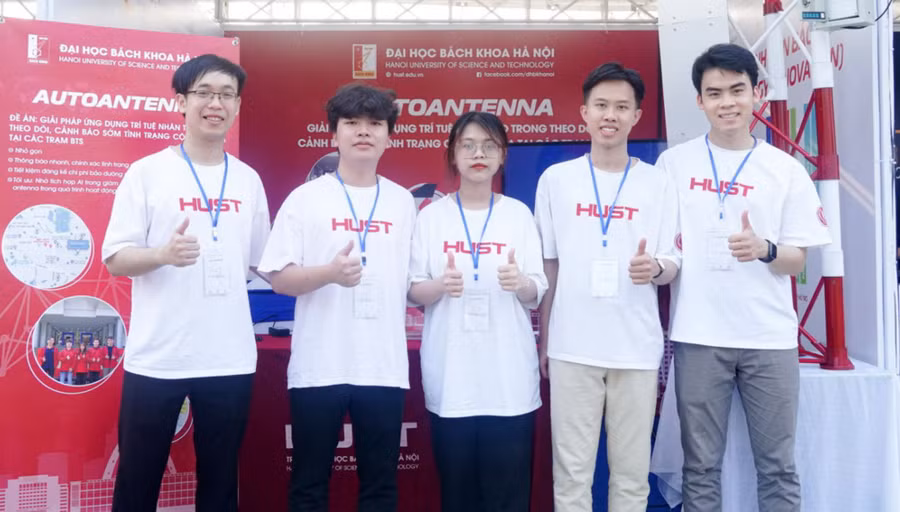 Nhóm sinh viên Bách khoa Hà Nội đoạt giải Nhất cuộc thi học sinh, sinh viên với ý tưởng khởi nghiệp năm 2023.