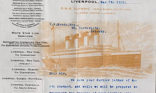 Lá thư bóc trần sự thật trong thảm họa chìm tàu Titanic La thu boc tran su that trong tham hoa chim tau Titanic