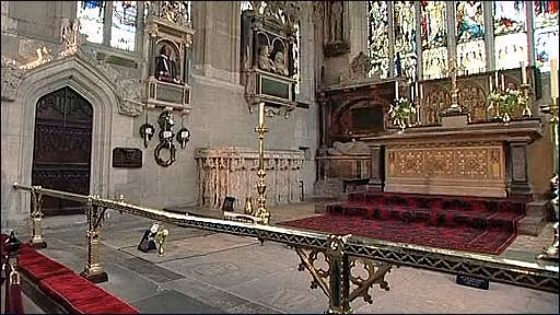 Toàn cảnh mộ William Shakespeare tại nhà thờ Holy Trinity, Stratford-upon-Avon.