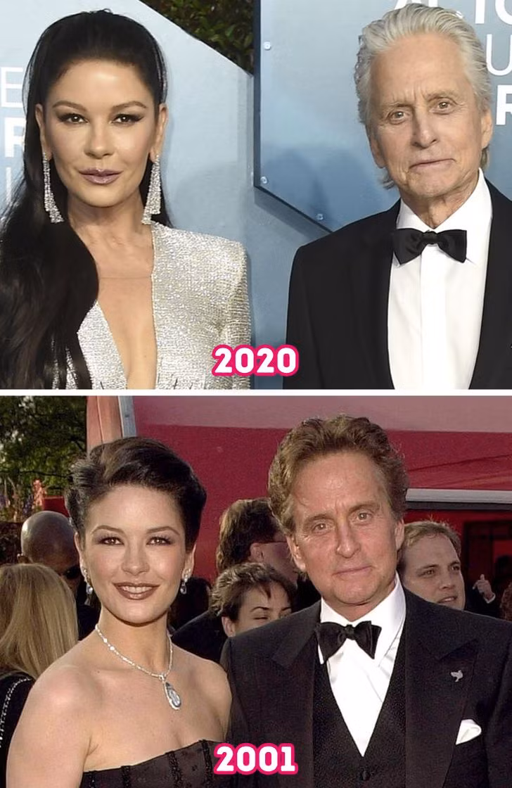 Catherine Zeta-Jones và Michael Douglas.