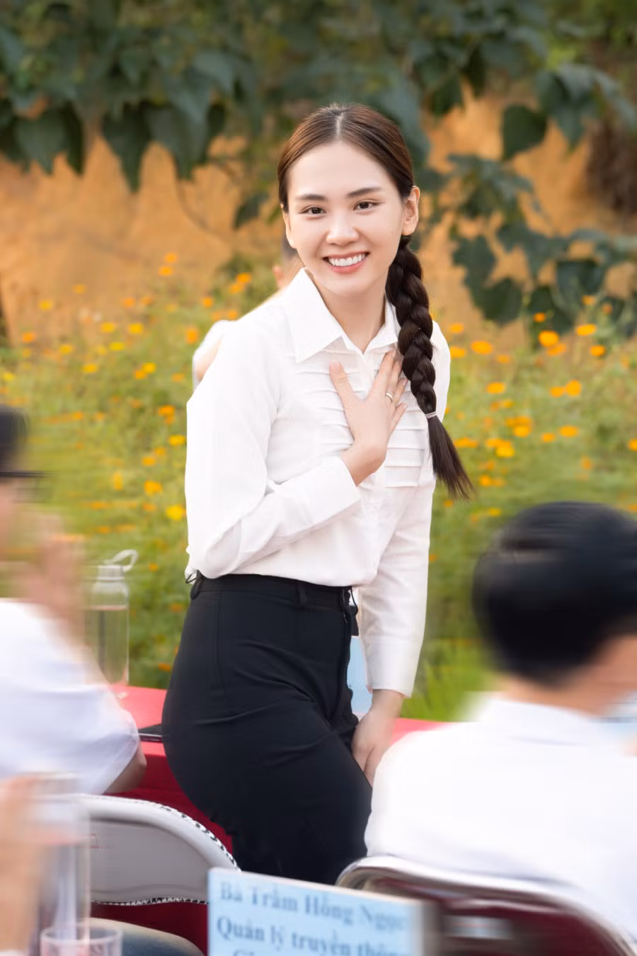 Chia sẻ tại buổi khánh thành, Hoa hậu Mai Phương bày tỏ niềm hạnh phúc khi nhìn thấy căn nhà bếp ăn vững chãi được hoàn thành như mong đợi. Đây là món quà mà nàng Hậu muốn gửi tặng cho các giáo viên và trẻ em trường mầm non.
