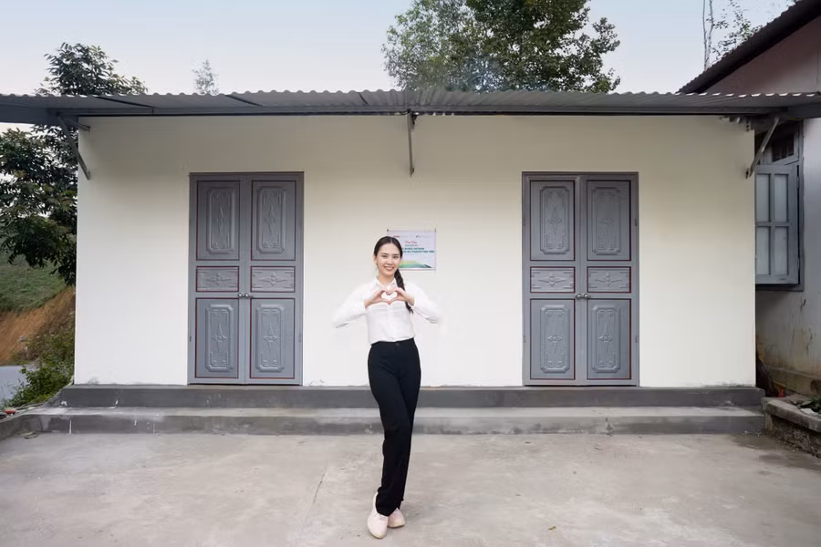 Song, Miss World Vietnam 2022 còn gửi gắm lòng biết ơn với sự mến khách và sự chào đón nhiệt tình của người dân và lãnh đạo Bắc Kạn.