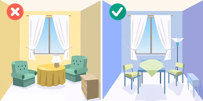 9 mẹo để nhà nhỏ trở nên rộng rãi hơn - Ảnh 6