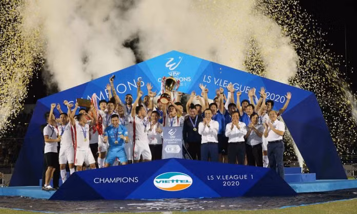 Viettel trở thành tân vương V-League.
