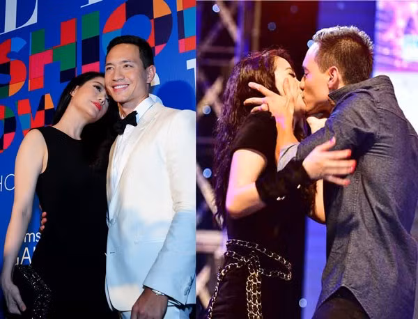 Hai lần công khai hôn "người tình" gây "sốt" của Kim Lý.