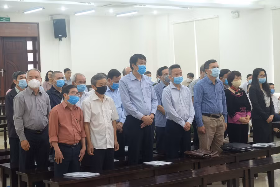 Các bị cáo tại Tòa