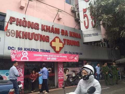 Phòng khám Khương Trung nơi xảy ra vụ việc Phòng khám Khương Trung nơi xảy ra vụ việc