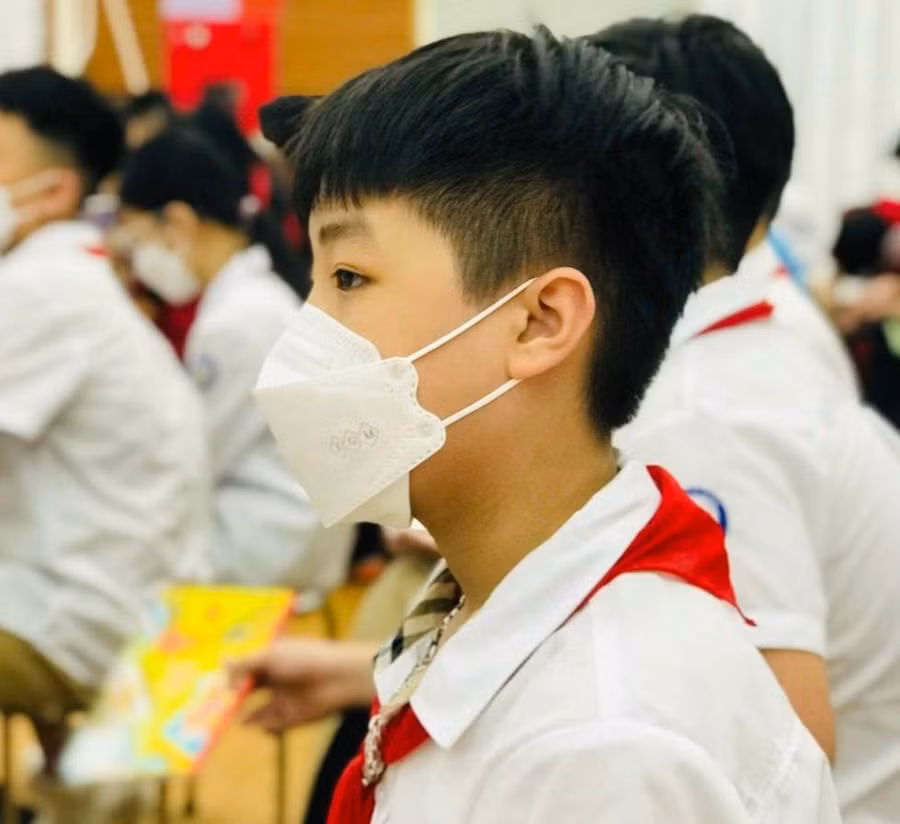 Học sinh Trường THCS Lê Quý Đôn (Long Biên, Hà Nội) tham gia chuyên đề giáo dục kỹ năng sống “Điều em muốn nói”. Ảnh: NTCC