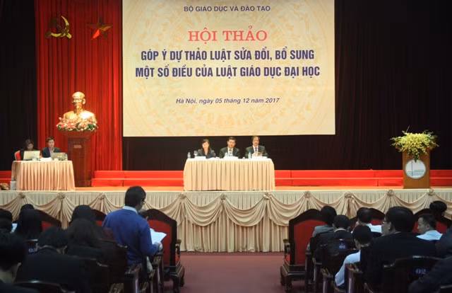 Hội thảo góp ý dự thảo Luật sửa đổi, bổ sung một số điều của Luật Giáo dục Đại học.