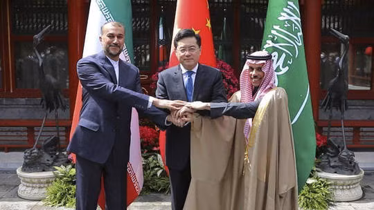 Thỏa thuận bình thường hóa quan hệ giữa Saudi Arabia và Iran do Trung Quốc làm trung gian. Ảnh: AP
