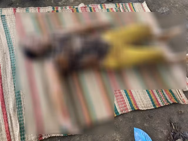 Thi thể nạn nhân được người dân phát hiện tử vong trên sông Hương.