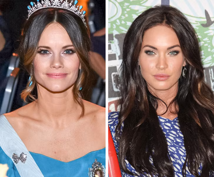 Công chúa Sofia của Thụy Điển và nữ diễn viên Megan Fox.