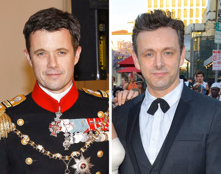 Thái tử Frederik của Đan Mạch và nam diễn viên Michael Sheen.