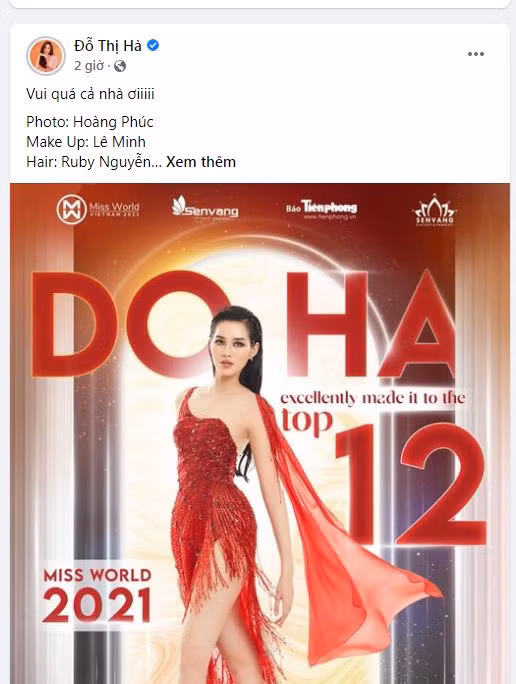 Đỗ Thị Hà đã khép lại hành trình chinh phục vương miện Miss World 2021.