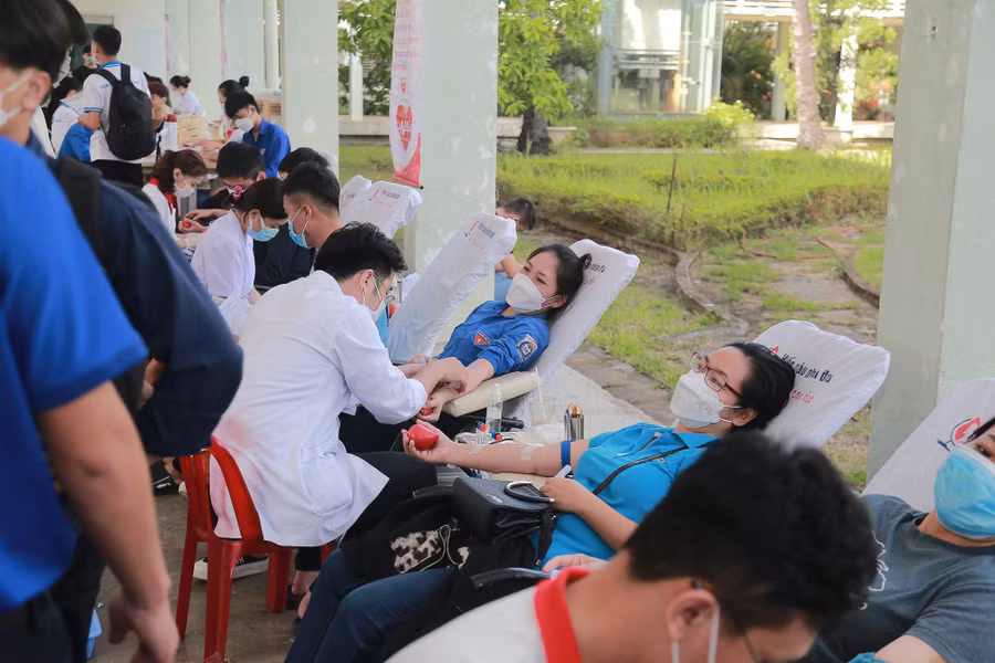 Sinh viên tích cực tham gia hiến máu trước dịp Tết Nguyên đán. Sinh viên tích cực tham gia hiến máu trước dịp Tết Nguyên đán.
