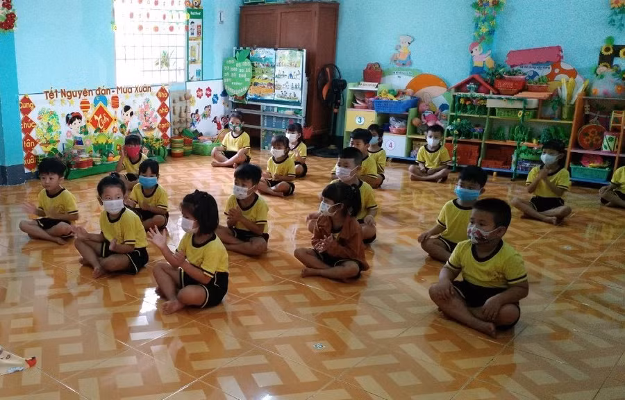Cấp học Mầm non tỉnh Bạc Liêu kết thúc năm học từ ngày 10/5. Ảnh minh họa.