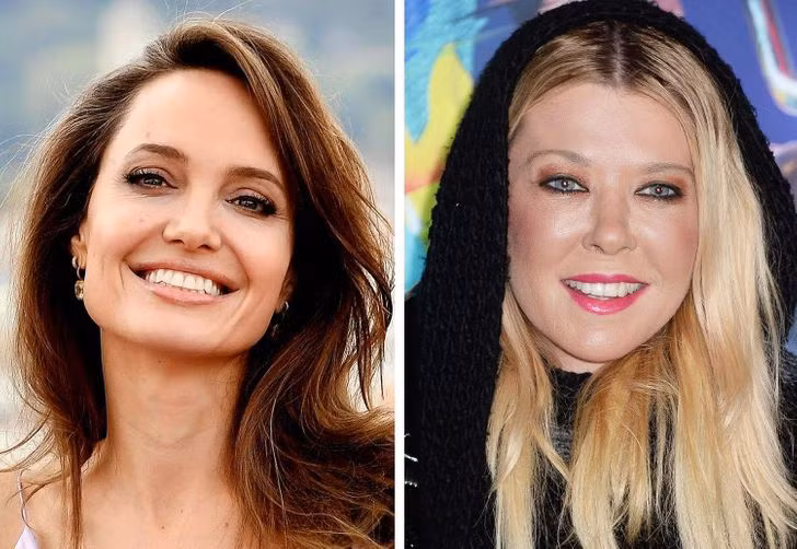Angelina Jolie và Tara Reid - 45 tuổi.