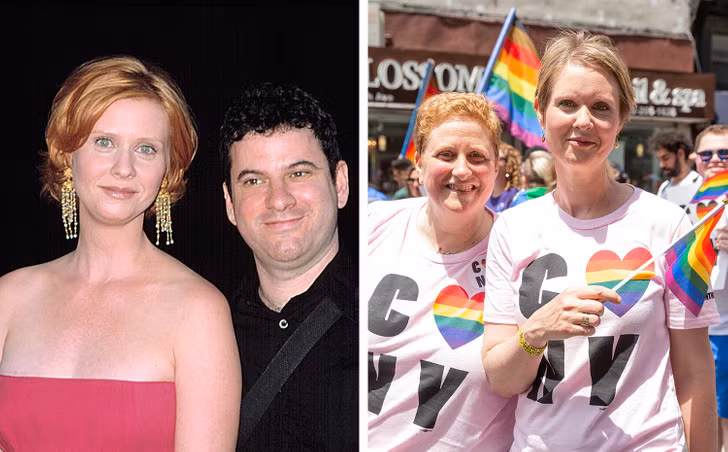 Cynthia Nixon: Ngôi sao của Sex and the City - Cynthia Nixon, trước đây có mối quan hệ lâu dài với giáo viên Danny Mozes và họ có với nhau 2 người con. Tuy nhiên, Cynthia chưa bao giờ hẹn hò với phụ nữ cho đến khi yêu Christine Marinoni.