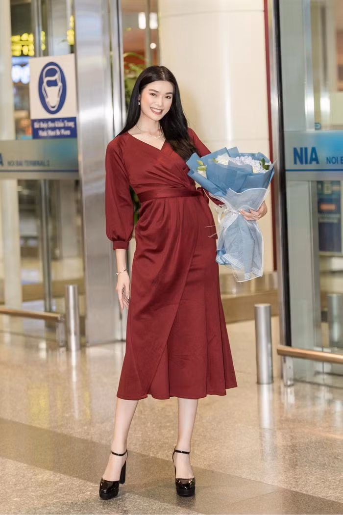 Pricilia Carla Yules đã tới Việt Nam để tham dự sự kiện Gala vinh danh vận động viên SEA Games 31.