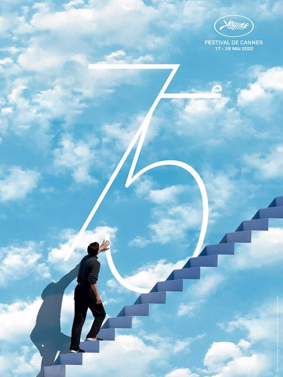 Poster chính thức của Liên hoan phim Cannes 2022.