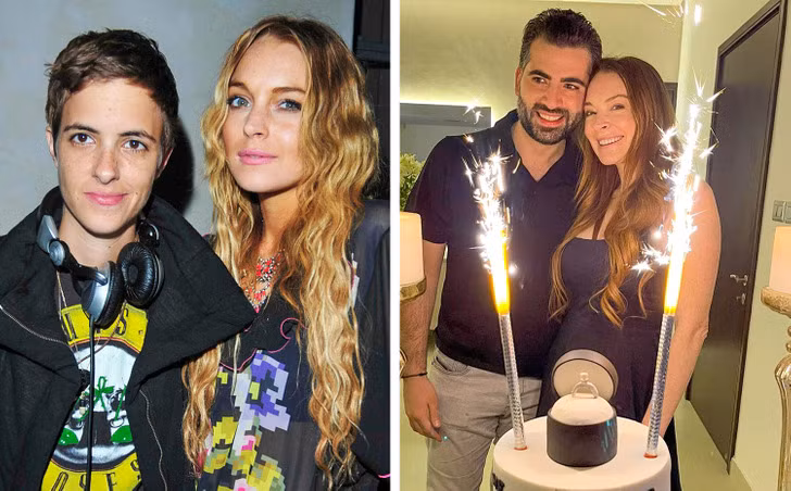 Lindsay Lohan: Nữ diễn viên kiêm ca sĩ Lindsay Lohan nổi tiếng với những mối quan hệ nam nữ. Một thời gian trước, cô hẹn hò với nữ DJ - Samantha Ronson. Giờ đây, nữ diễn viên đã đính hôn với Bader Shammas.