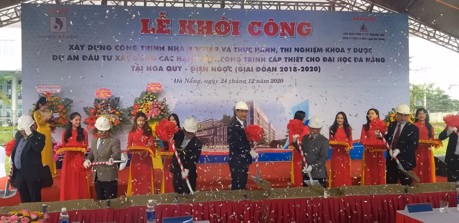 Lễ khởi công xây dựng Dự án đầu tư xây dựng các hạng mục công trình cấp thiết cho ĐH Đà Nẵng tại Khu đô thị ĐH Đà Nẵng