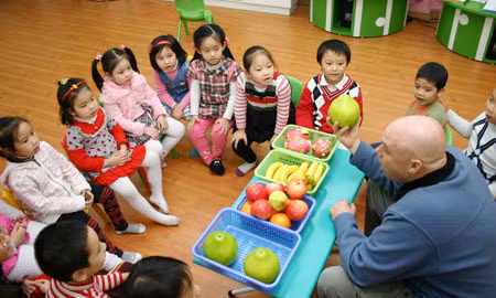 Hà Nội: Triển khai làm quen với ngoại ngữ cho trẻ mẫu giáo