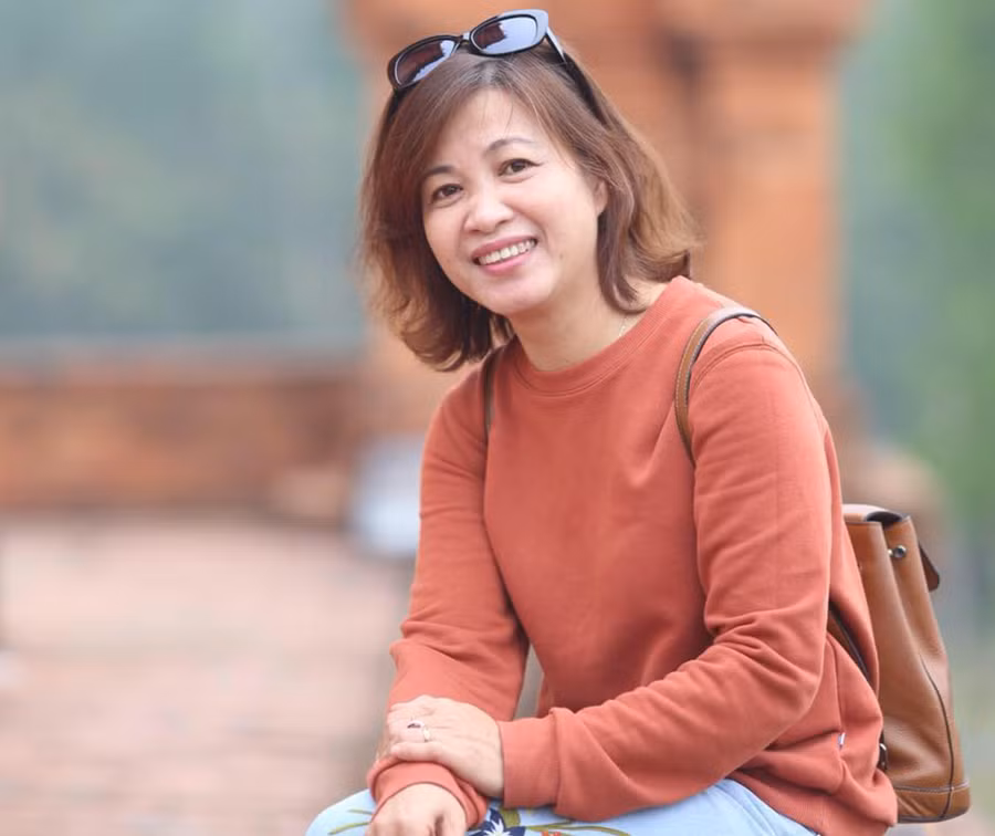 Cô Hiệu trưởng Nguyễn Hải Yến thân thiện, gần gũi trong đời thường.