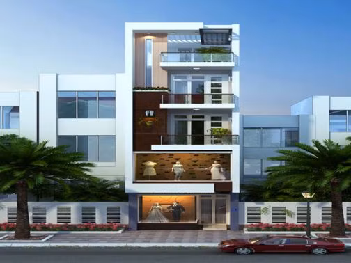Những mẫu nhà ống 3 tầng mặt tiền 4 – 5m đẹp hiện đại - Ảnh 2