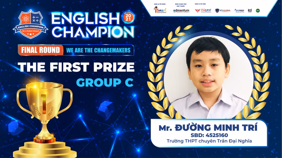 Đường Minh Trí (Trường THCS Chuyên Trần Đại Nghĩa - TP. HCM) - quán quân Bảng C.