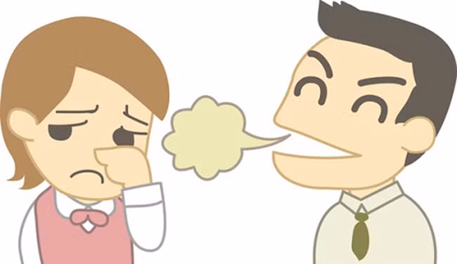 Hơi thở có mùi là dấu hiệu gan đã bị nhiễm độc.