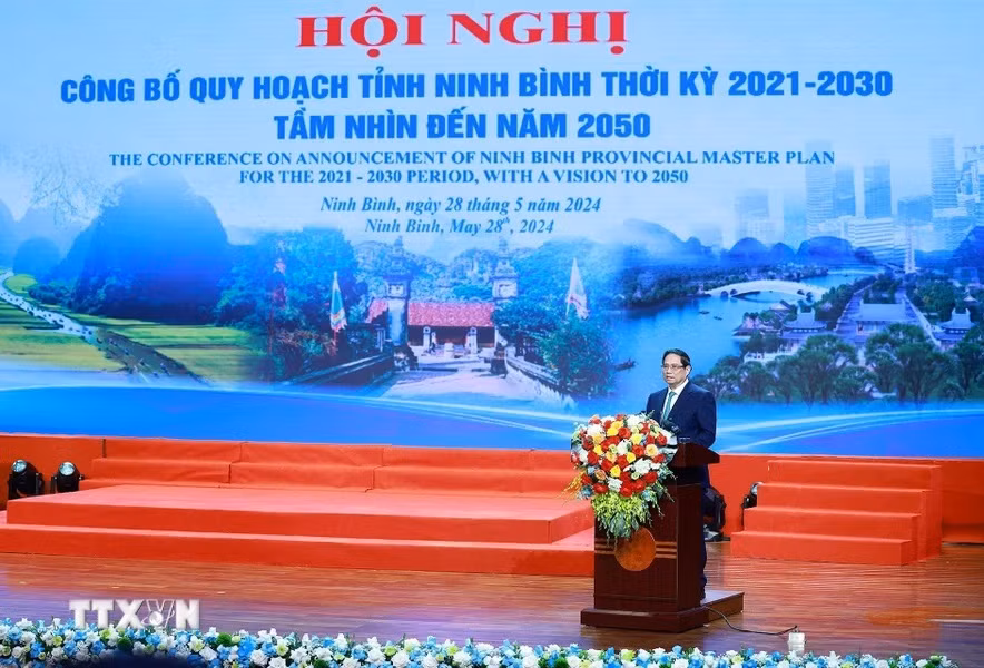 Thủ tướng Phạm Minh Chính phát biểu chỉ đạo hội nghị. (Ảnh: Dương Giang/TTXVN)