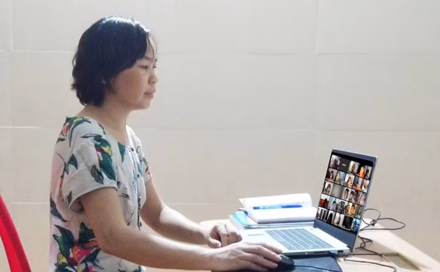 Cô Phùng Thị Phượng - giáo viên Trường THCS Lê Hồng Phong (quận Hà Đông, Hà Nội).