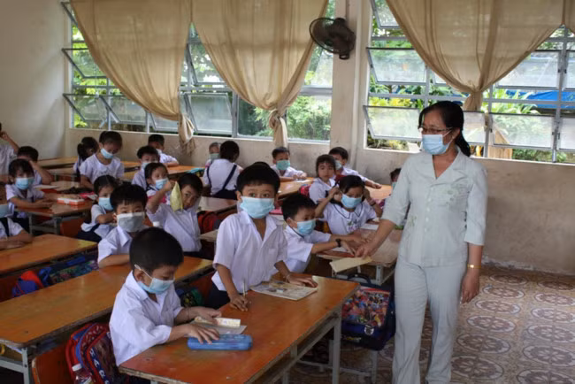 Cà Mau: Một trường tiểu học có nhiều học sinh bị bệnh quai bị