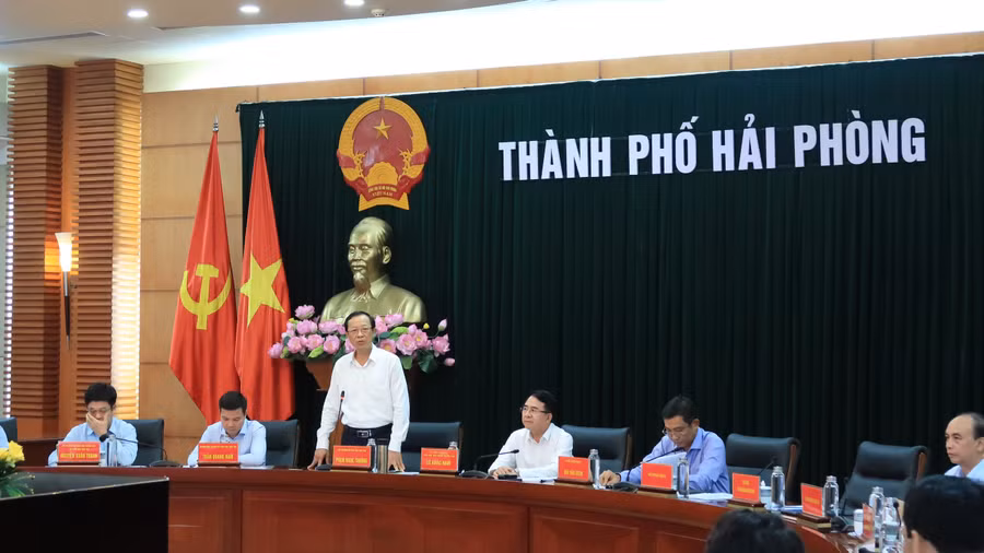 Thứ trưởng Phạm Ngọc Thưởng ghi nhận những thành quả mà Hải Phòng đạt được.