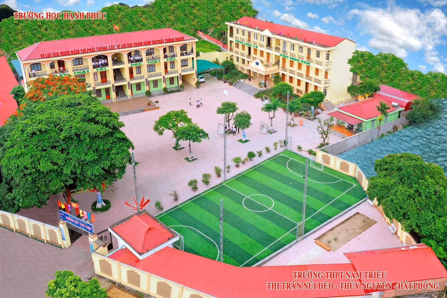 Cảnh quan Trường THPT Nam Triệu.