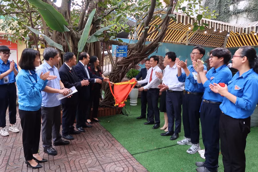 Công trình “Thư viện xanh” Trường THPT Thái Phiên.