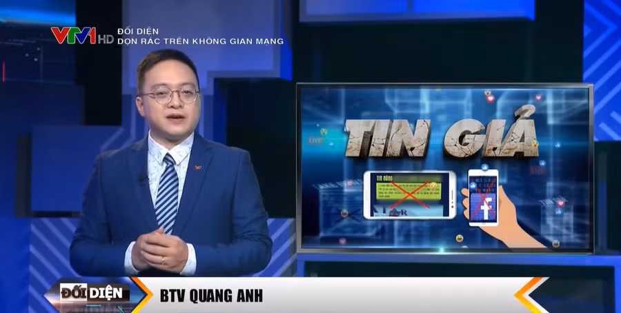 Chương trình Đối mặt được phát sóng trên VTV1 với chủ đề "Dọn rác trên không gian mạng" đã thu hút sự quan tâm của khán giả.