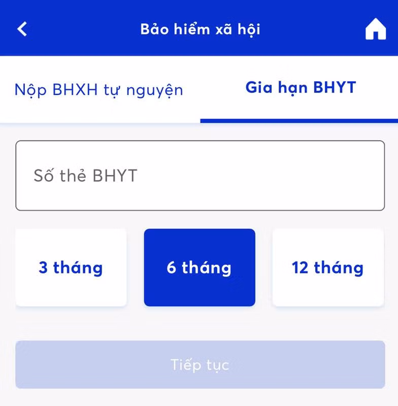 Cách đóng tiếp BHXH tự nguyện, gia hạn thẻ BHYT qua ứng dụng trực tuyến của ngân hàng ảnh 7
