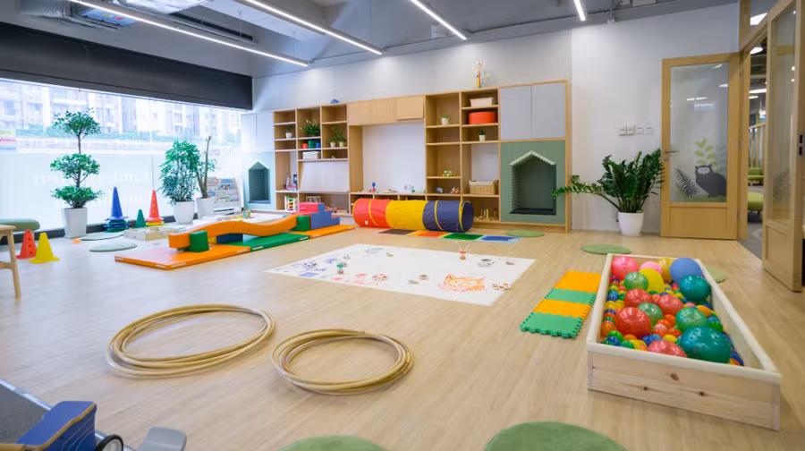 Một mô hình môi trường học tập theo phương pháp Reggio Emilia . Ảnh: Nam Lê