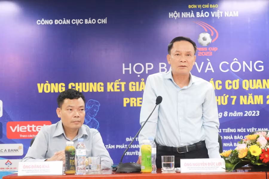 Ông Nguyễn Đức Lợi, Phó Chủ tịch Thường trực Hội Nhà báo Việt Nam đánh giá cao về Press Cup. Ông Nguyễn Đức Lợi, Phó Chủ tịch Thường trực Hội Nhà báo Việt Nam đánh giá cao về Press Cup.