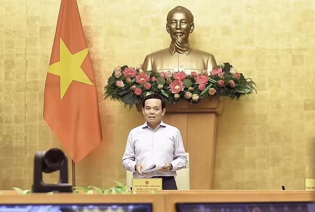 Phó Thủ tướng Trần Lưu Quang yêu cầu các bộ, ngành, địa phương phải quyết liệt hơn trong việc tổ chức thực hiện các chương trình MTQG. (Ảnh: VGP/Hải Minh)