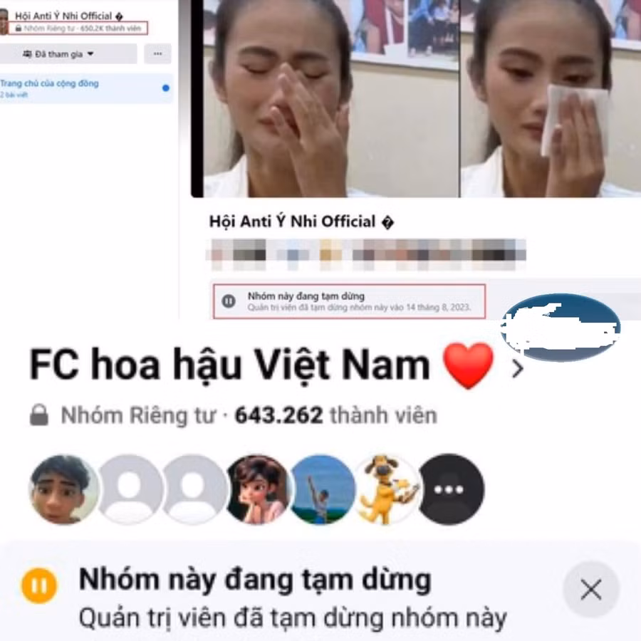 Hội anti fan Hoa hậu Ý Nhi với hơn 600 nghìn thành viên bất ngờ đổi tên.