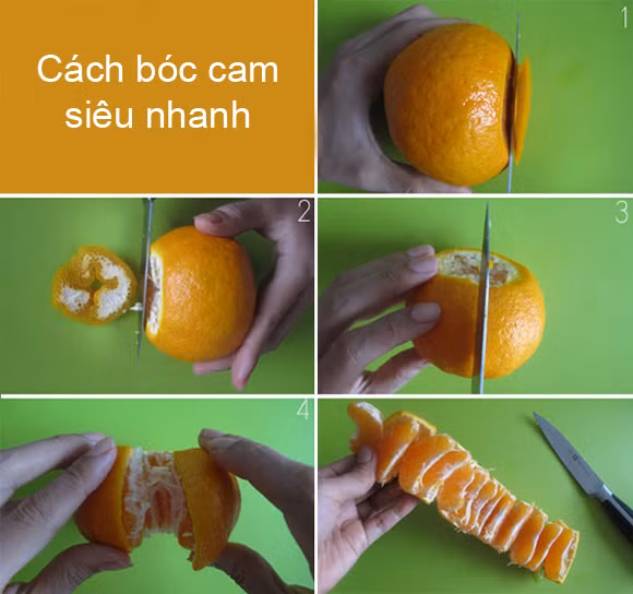 Cách bóc cam đơn giản không phải ai cũng biết - Ảnh 1