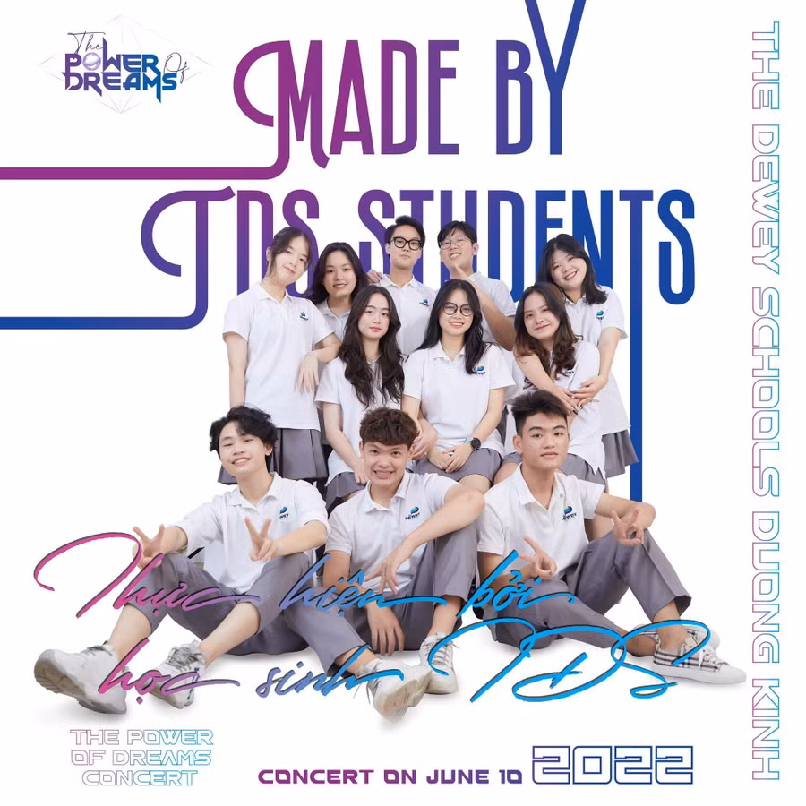 Học sinh The Dewey Schools Hải Phòng trong dự án “The Power of Dream”.