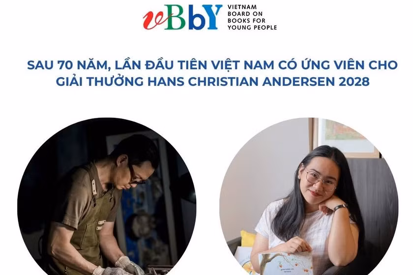 Hai ứng viên Việt Nam trên website giải thưởng văn học thiếu nhi danh giá Hans Christian Andersen.