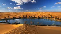 Vẻ đẹp mê hồn của ốc đảo giữa lòng sa mạc Sahara ảnh 1